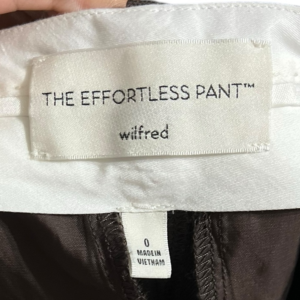 ARITZIA Wilfred The Effortless Linen Pleated Wide Leg Pants Trousers - Picture 7 of 9